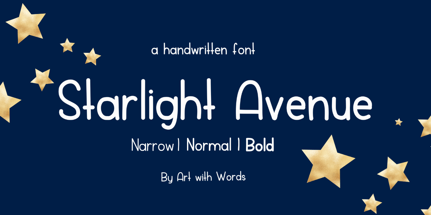 Шрифт Starlight Avenue